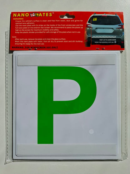 Green P Plates