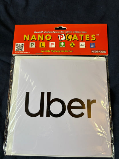 Package of Nano Plates with Uber logo on nanoplates packaging